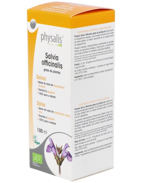 Physalis Salvia Officinalis Extracto Hidroalcoholico Bio 100Ml