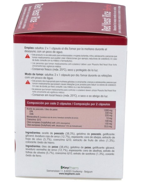 Levadura Roja De Arroz Q10 Forte 60Cap.