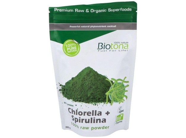 Biotona Chlorella Espirulina Bio Polvo 200G