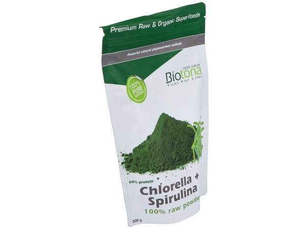 Biotona Chlorella Espirulina Bio Polvo 200G