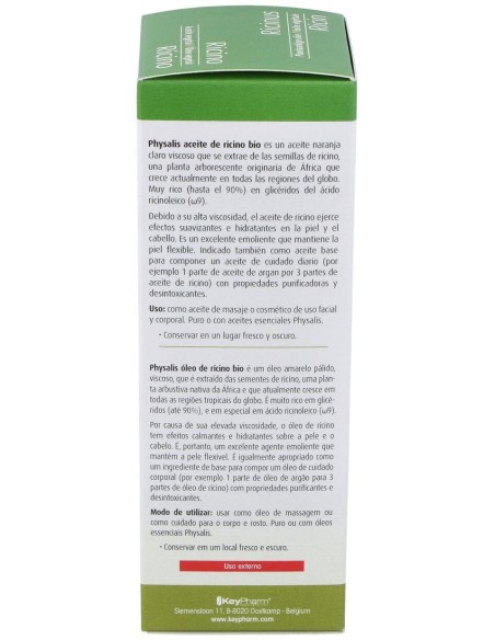 Physalis Aceite De Ricino 100 Ml