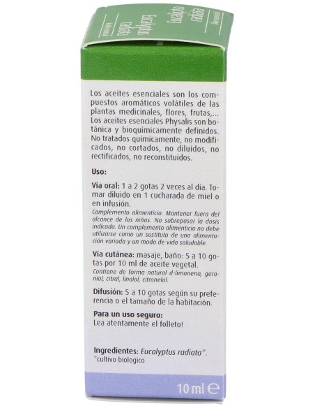 Physalis Aceite Esencial De Eucalipto Radiata Bio 10Ml