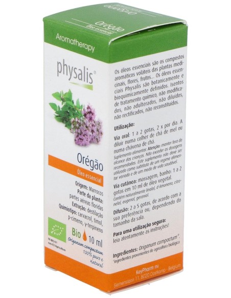 Physalis Aceite Esencial De Orégano Bio 10Ml