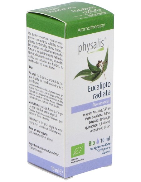 Physalis Aceite Esencial De Eucalipto Radiata Bio 10Ml