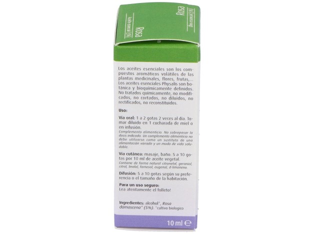 Physalis Aceite Esencial De Rosa Bio 5% 10 Ml