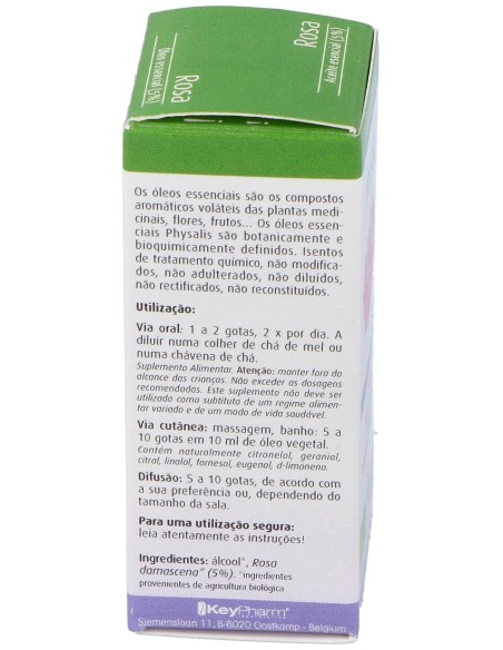 Physalis Aceite Esencial De Rosa Bio 5% 10 Ml