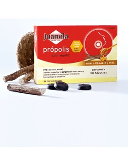 PASTILLAS JUANOLA PROPOLIS REGALIZ 24 PASTILLAS