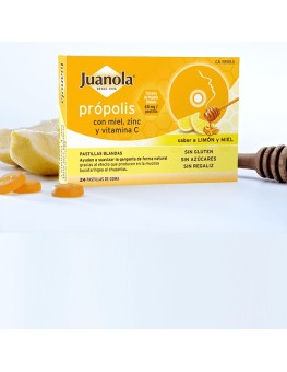 PASTILLAS JUANOLA PROPOLIS Y MIEL 24 PASTILLAS