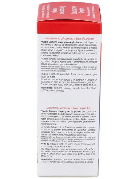 Curcuma Longa Extracto 100Ml. Bio
