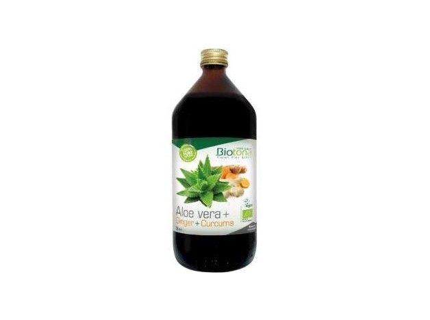 Biotona Jugo Aloe Vera+ Jengibre+ Curcuma Bio 1L