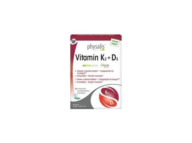 Physalis Vitamin K2 + D3 Bio Vegan 60Comp