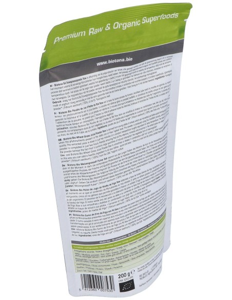 Wheat Grass Raw Jugo De Trigo 200Gr. Bio