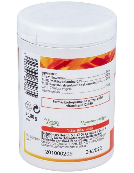 Be-Life Vitaminas B12 Plus 90 Cápsulas
