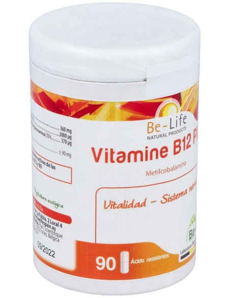 Be-Life Vitaminas B12 Plus 90 Cápsulas