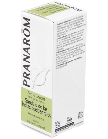Pranarôm Aceite Esencial De Sándalo De Las Indias Occidentales 10Ml