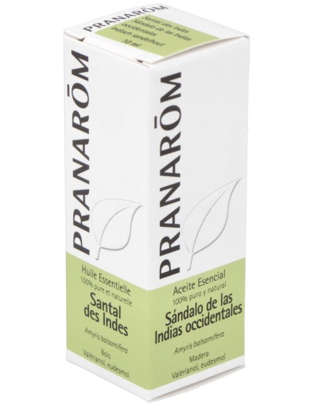 Pranarôm Aceite Esencial De Sándalo De Las Indias Occidentales 10Ml