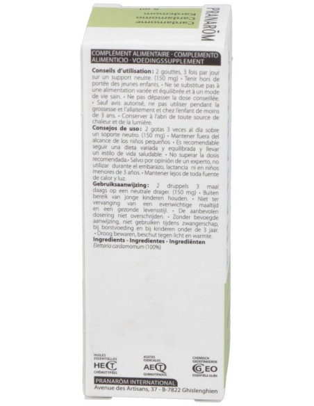 Pranarôm Aceite Esencial Cardamomo 5 Ml