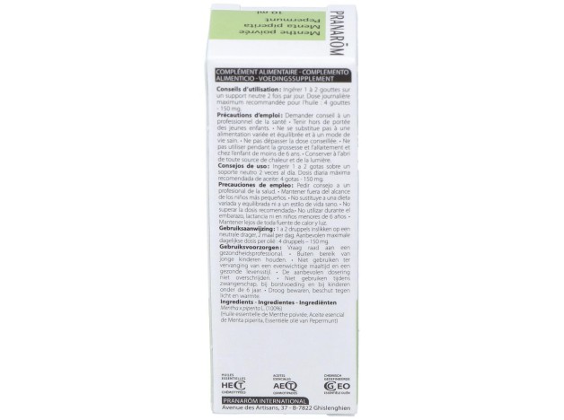 Menta Piperita Aceite Esencial 10Ml.