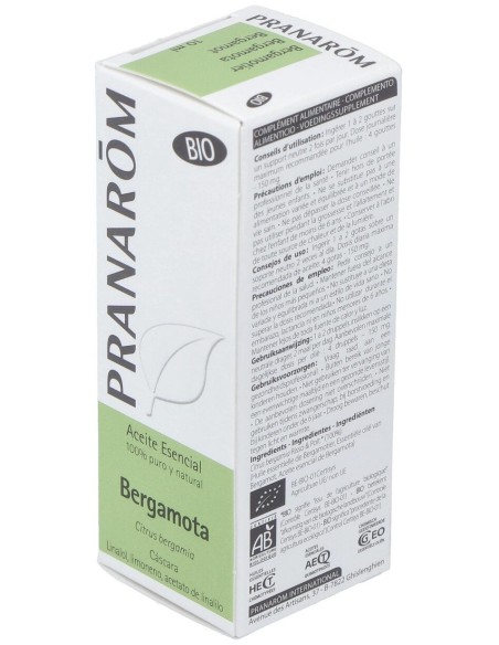 Pranarôm Aceite Esencial De Bergamota Bio 10Ml