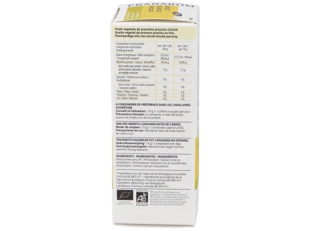 Pranarôm Aceite Vegetal Aguacate 50Ml Bio