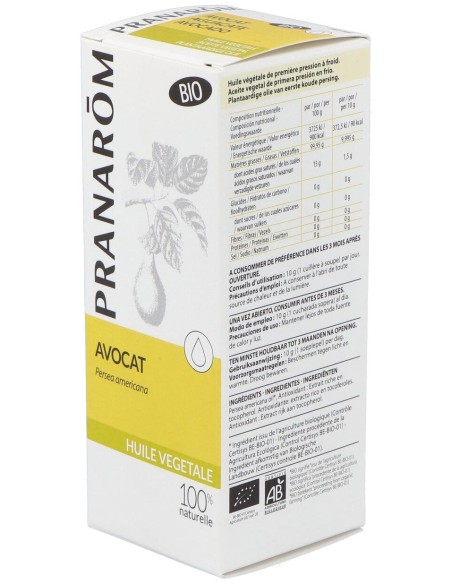 Pranarôm Aceite Vegetal Aguacate 50Ml Bio