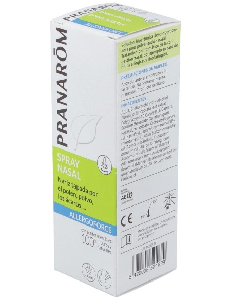 Pranarôm Allergoforce Spray Nasal Descongestionante 15Ml
