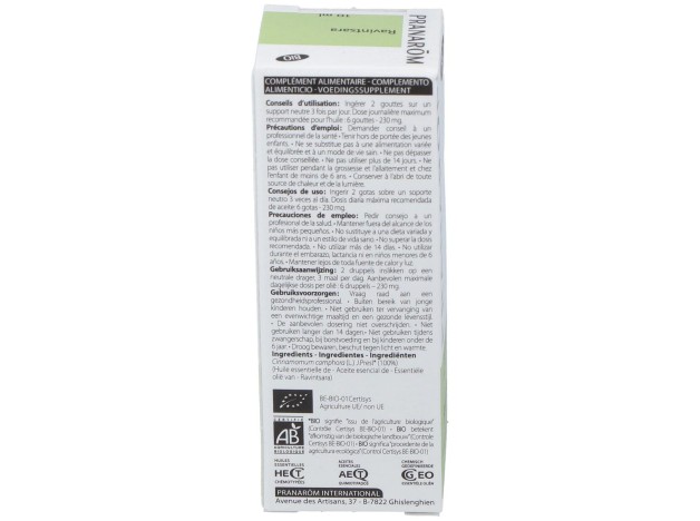 Pranarom Aceite Esencial Ravisntsara Bio, 10 Ml
