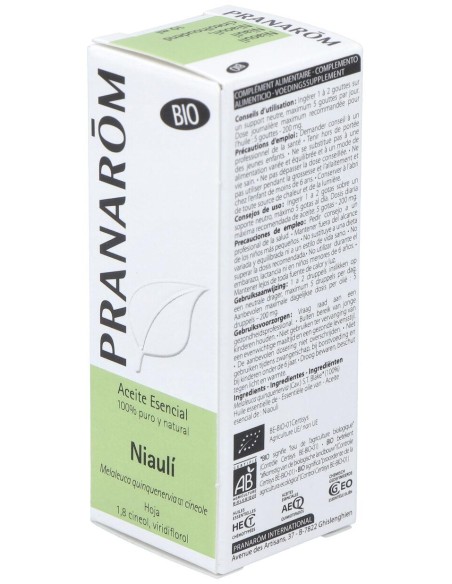 Pranarôm Aceite Esencial De Niaulí Qt Cineol Bio 10Ml