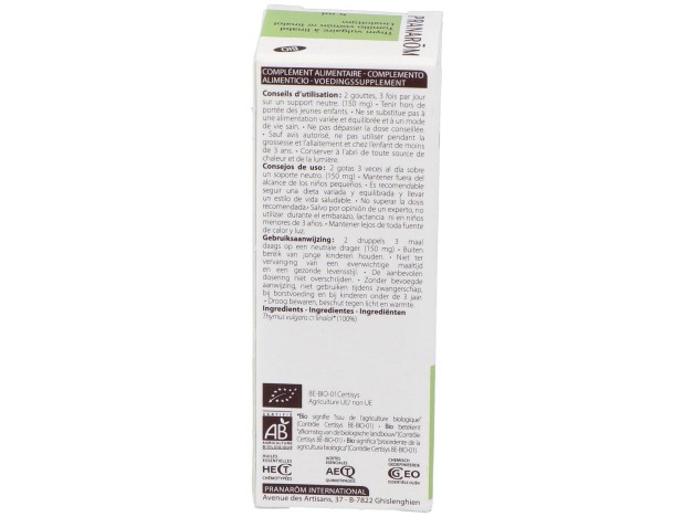 Pranarôm Bio Aceite Esencial De Tomillo Común...