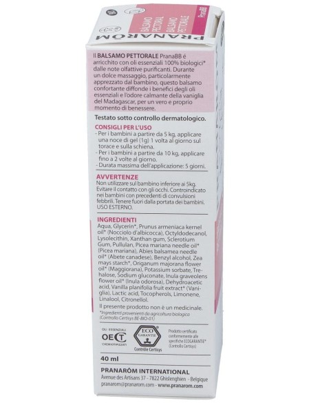 Pranabb Balsamo Pectoral Respiracion Facil 40Gr