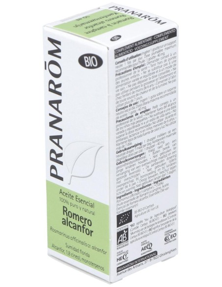Pranarôm Aceite Esencial De Romero Alcanfor Bio 10Ml
