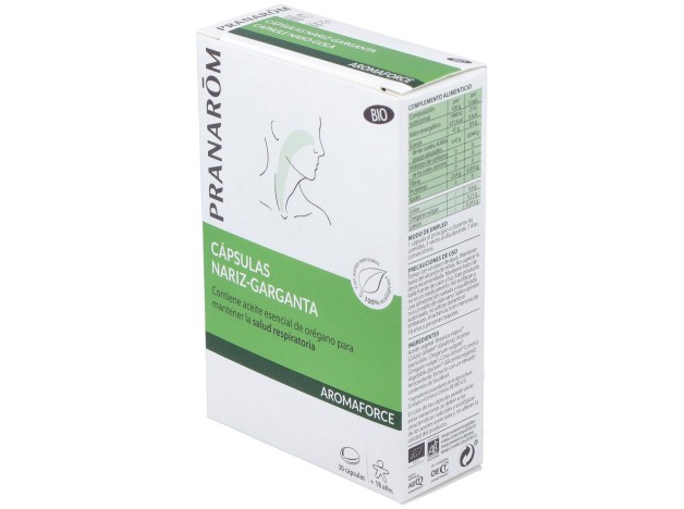 Pranarôm Aromaforce Cápsulas Nariz-Garganta Bio...