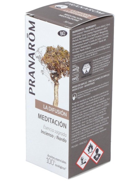 Pranarom Meditación Aceite Difusión, 30 Ml