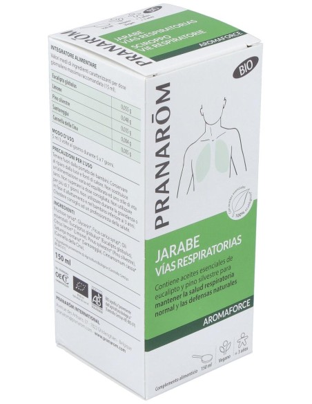 Pranarôm Aromaforce Jarabe Vías Respiratorias Bio 150Ml