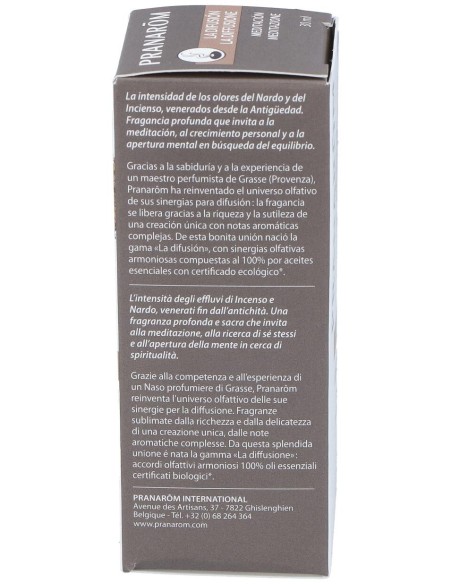 Pranarom Meditación Aceite Difusión, 30 Ml