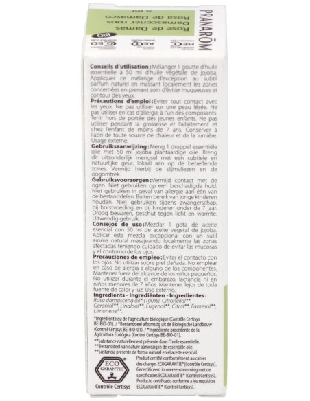 Pranarôm Aceite Esencial De Rosa De Damasco Bio 5Ml