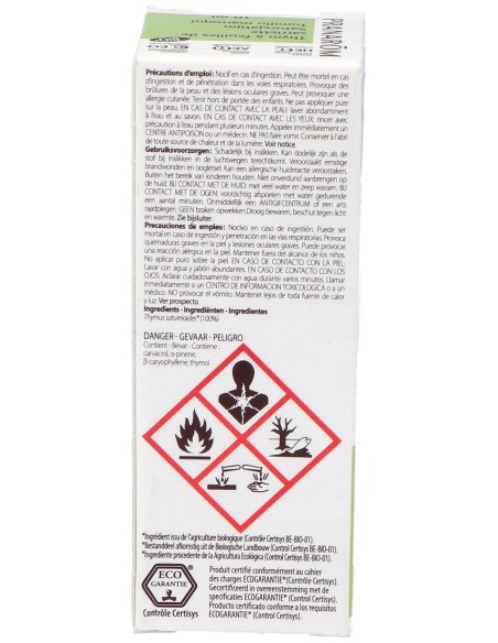 Pranarom Hle Ess Bio Thym Sarriette Fl/10Ml