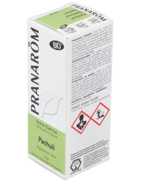 Patchuli (Pachuli) Hoja Aceite Esencial Bio 10Ml.