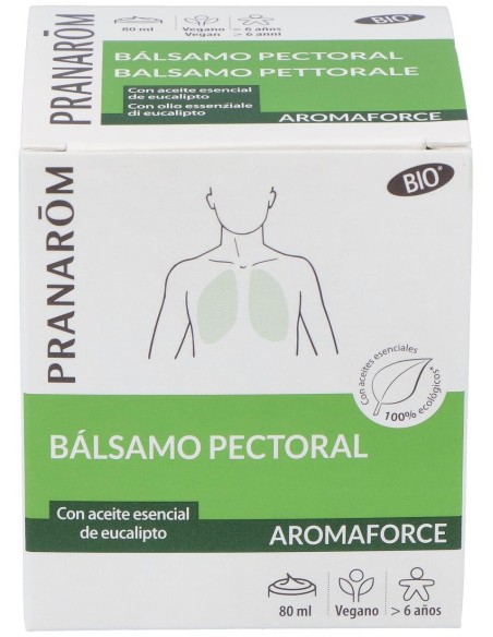 Pranarôm Aromaforce Bálsamo Pectoral Bio 80Ml