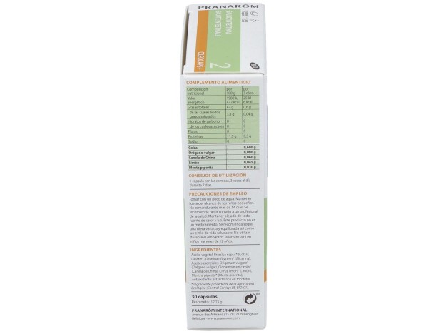 Pranarom Oleocaps+ 2 Salud Intestinal, 30 Cápsulas