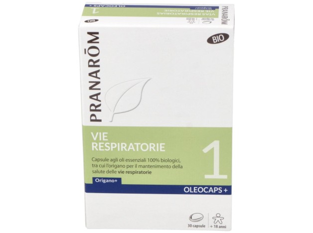 Pranarom Oleocaps+ 1 Vías Respiratorias Bio, 30...