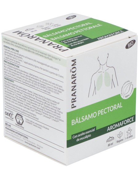 Pranarôm Aromaforce Bálsamo Pectoral Bio 80Ml