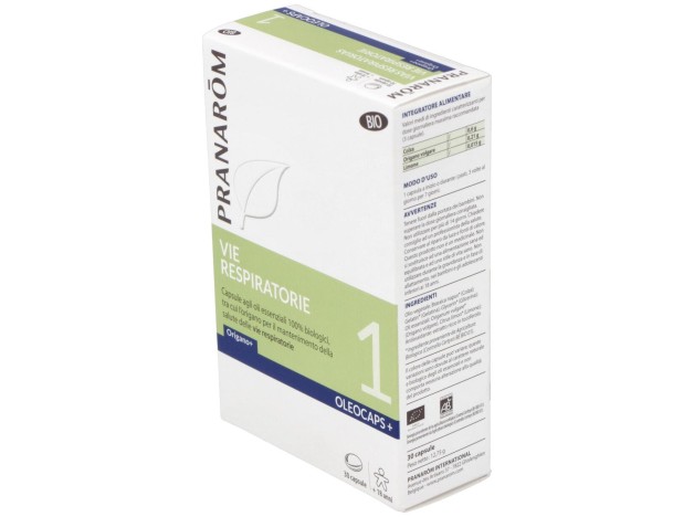 Pranarom Oleocaps+ 1 Vías Respiratorias Bio, 30...