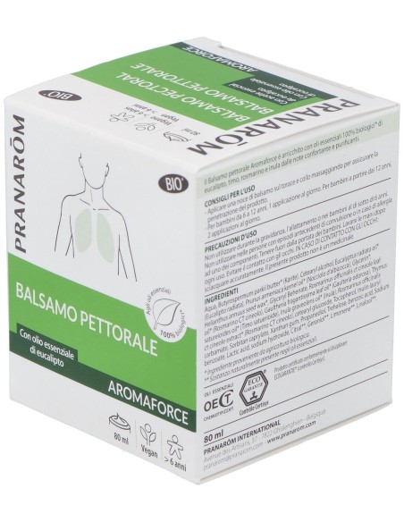 Pranarôm Aromaforce Bálsamo Pectoral Bio 80Ml