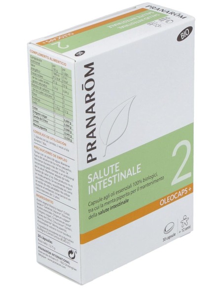 Pranarom Oleocaps+ 2 Salud Intestinal, 30 Cápsulas