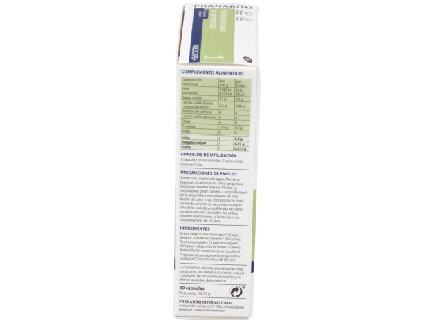 Pranarom Oleocaps+ 1 Vías Respiratorias Bio, 30...