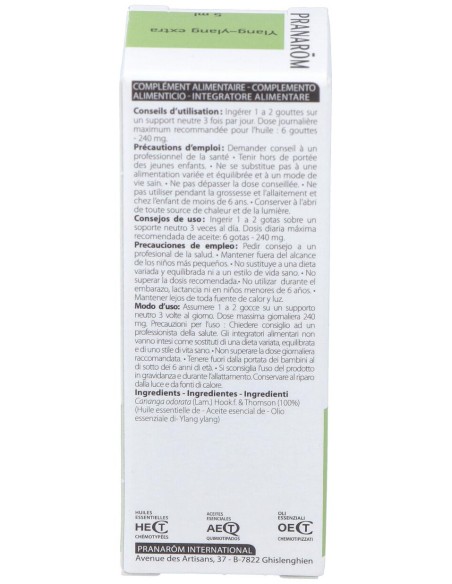 Ylang-Ylang Extra Aceite Esencial 5Ml.