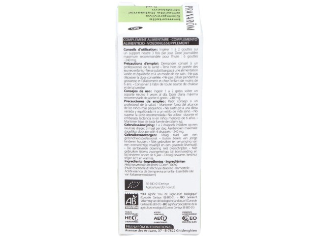 Pranarôm Aceite De Siempreviva Amarilla Bio 5Ml