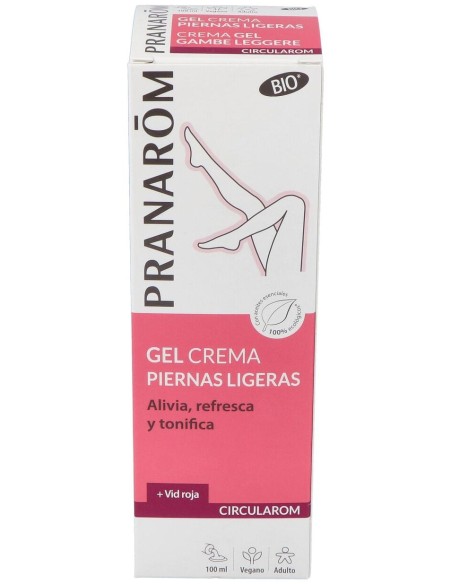 Pranarom Circularom Gel Crema Piernas Ligeras Bio, 100 Ml