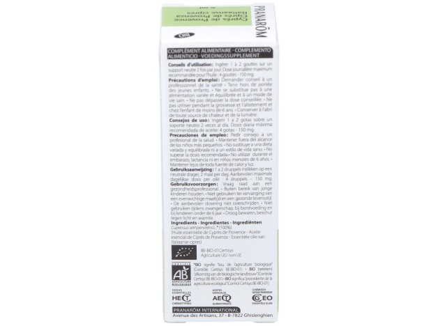 Cipres Provenza Aceite Esencial Bio 5Ml.